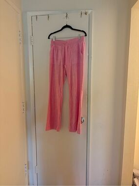 Pink Velour Lounge Pants/ Sweatshirt set